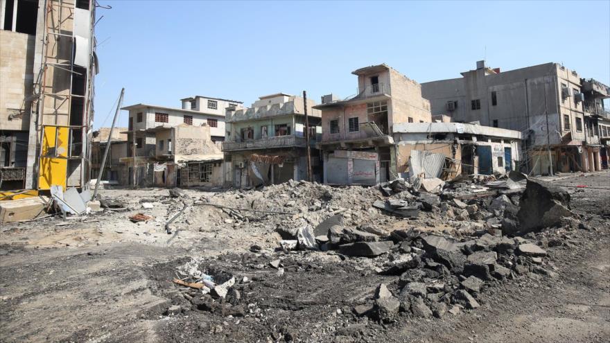 Ruínas na Cidade Velha de Mosul (norte do Iraque), causada pela luta feroz nesta cidade que está sob o controle do grupo terrorista EIIL (Daesh, em árabe), desde junho de 2014.