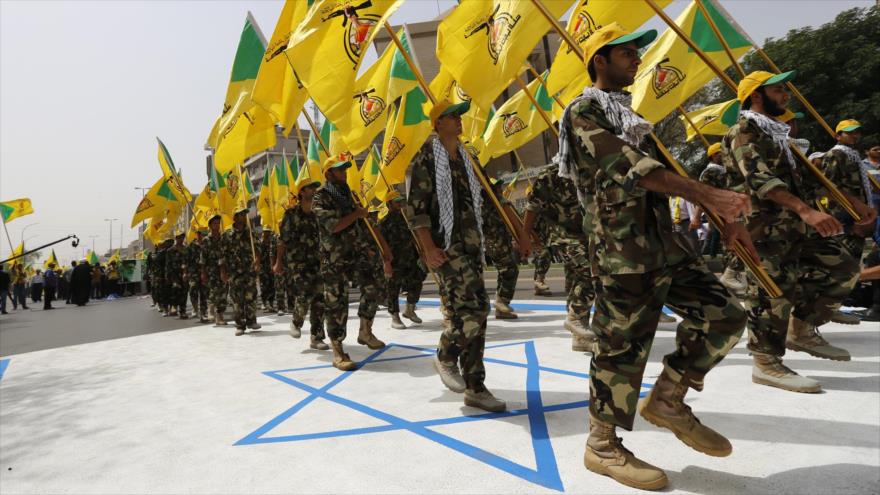 Combatientes del Movimiento de la Resistencia Islámica de El Líbano (Hezbolá) 