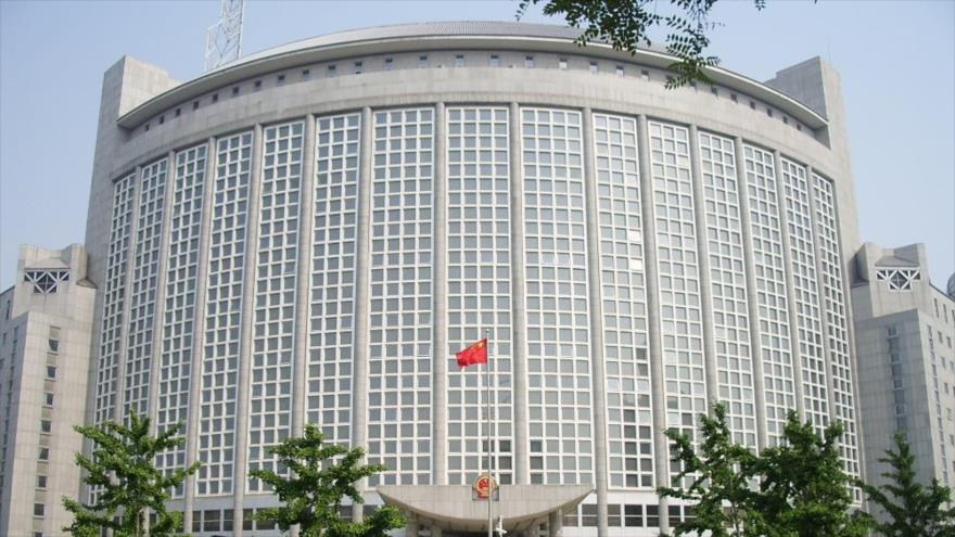 Edificio central de la Cancillería china en Pekín, capital china.