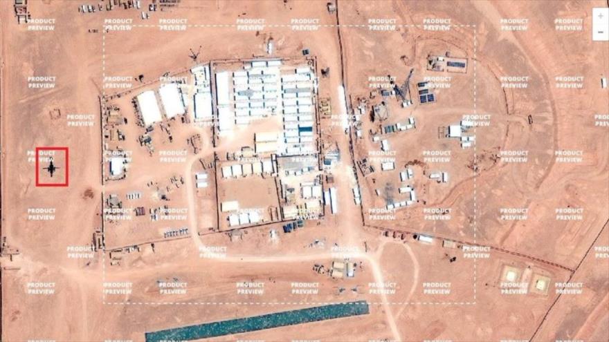 Imágenes satelitales revelan la existencia de una base militar de EE.UU. en la provincia iraquí de Al-Anbar, cerca de la frontera siria.