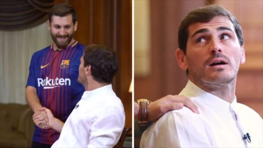 Iker Casillas jugará con el doble de Lionel Messi
