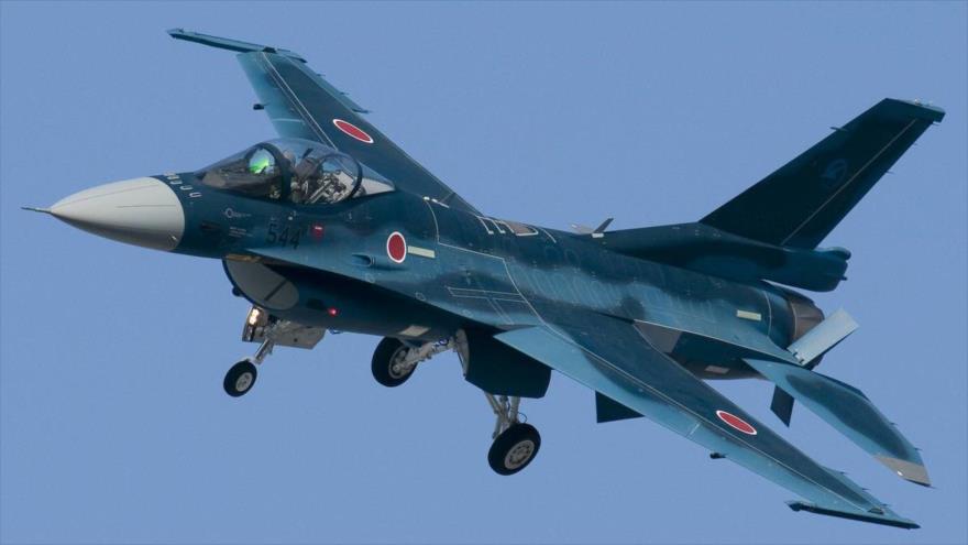 Un caza F-2 japonés.