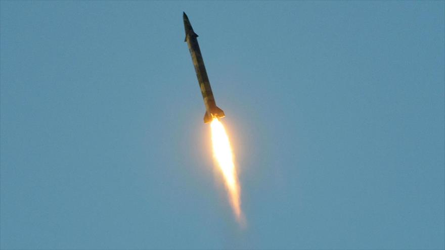 Lanzamiento de prueba de un misil balístico por parte de Corea del Norte, marzo de 2017.
