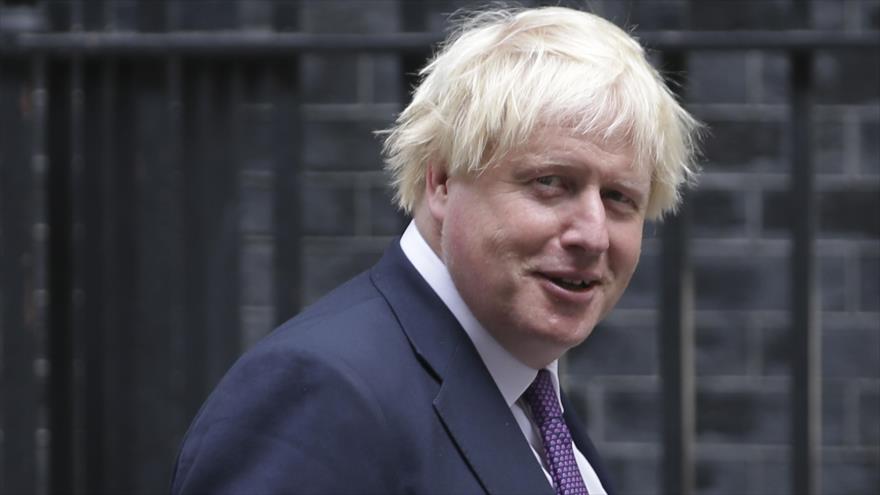 El ministro británico de Asuntos Exteriores, Boris Johnson en Downing Street en el centro de Londres, la capital, 29 de agosto de 2017.