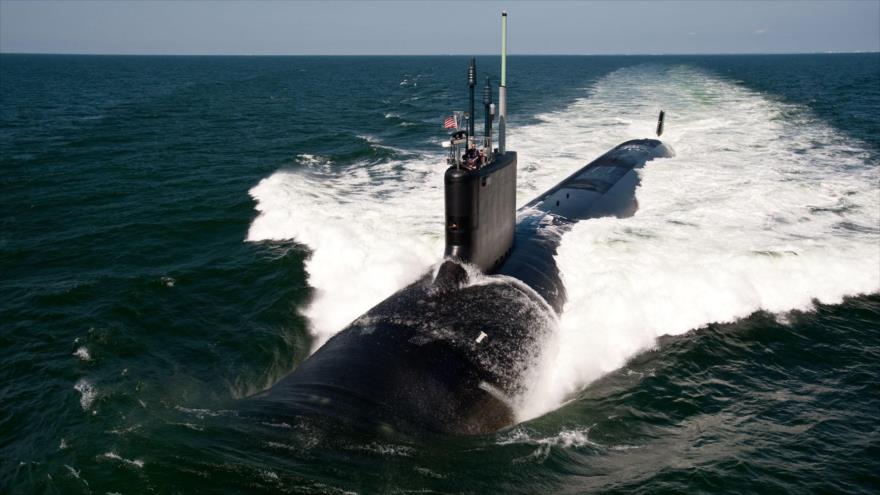 Un submarino de ataque estadounidense USS California (SSN-781), de la clase Virginia.