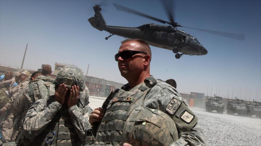 Tropas estadounidenses desplegadas en el sur de Afganistán, 8 de junio de 2010.