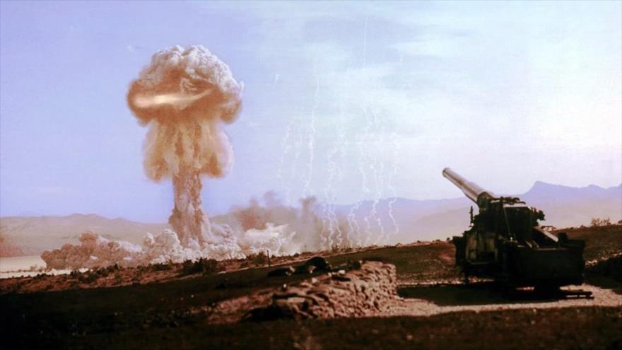 La prueba Upshot-Knothole Grable en la que se probó un obús nuclear similar a las armas nucleares tácticas.