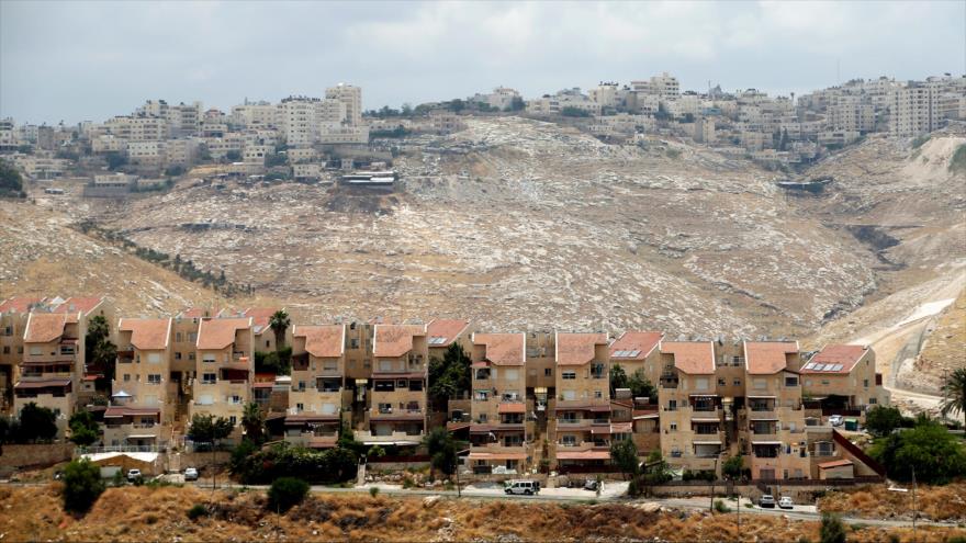 Asentamientos ilegales del régimen de Israel en el sur de la Cisjordania ocupada.