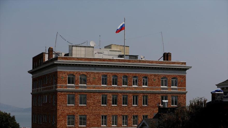 Edificio del consulado de Rusia en San Francisco (EEUU).