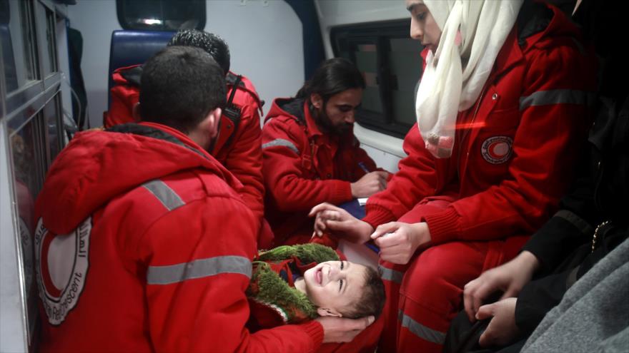 Siria: Cruz Roja inicia el traslado de pacientes críticos de Guta Oriental Siria: Cruz Roja inicia el traslado de pacientes críticos de Guta Oriental