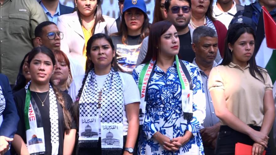 Miles De Estudiantes Marchan Por Palestina En Venezuela Hispantv