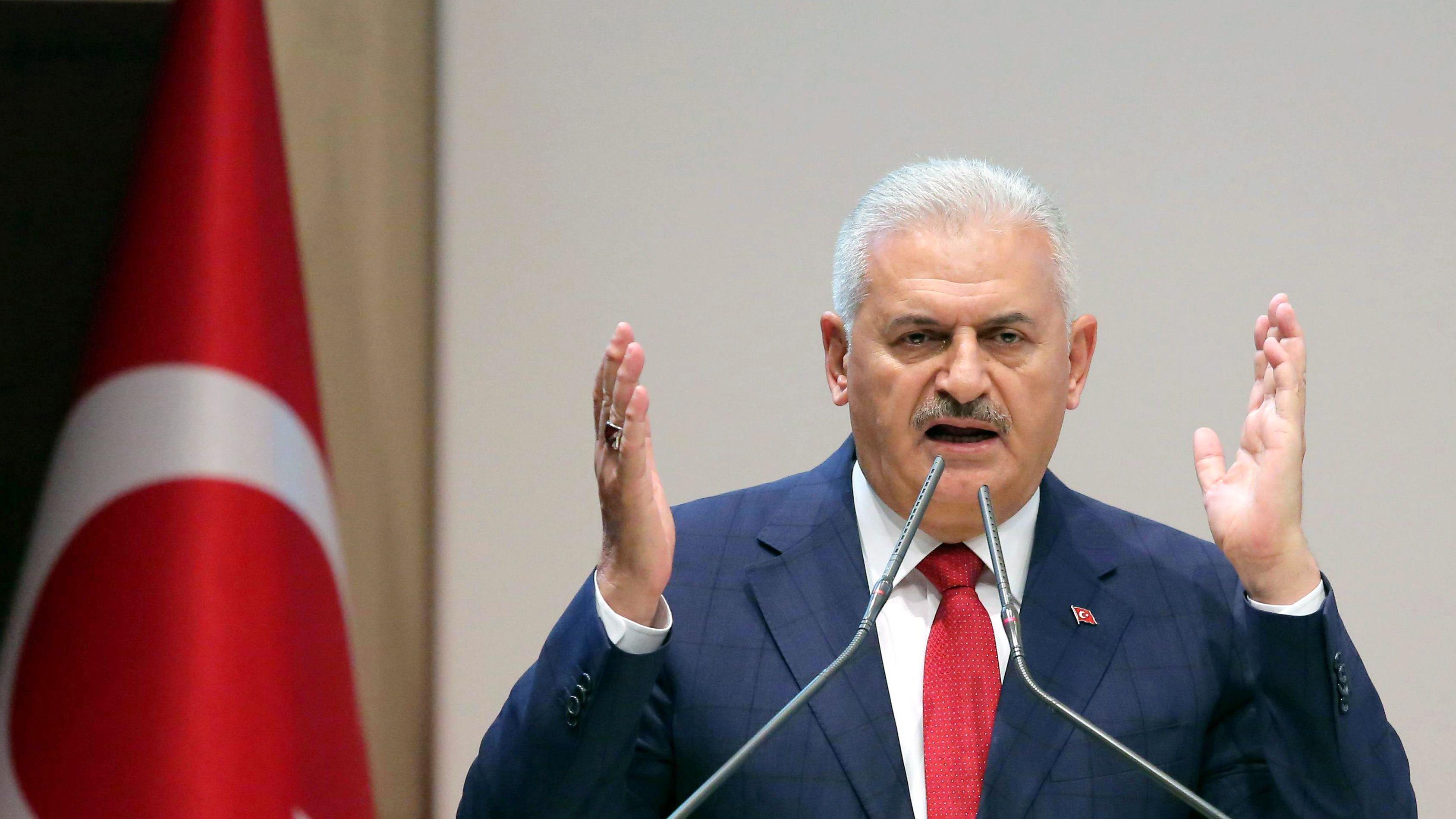 El primer ministro turco, Binali Yildirim.