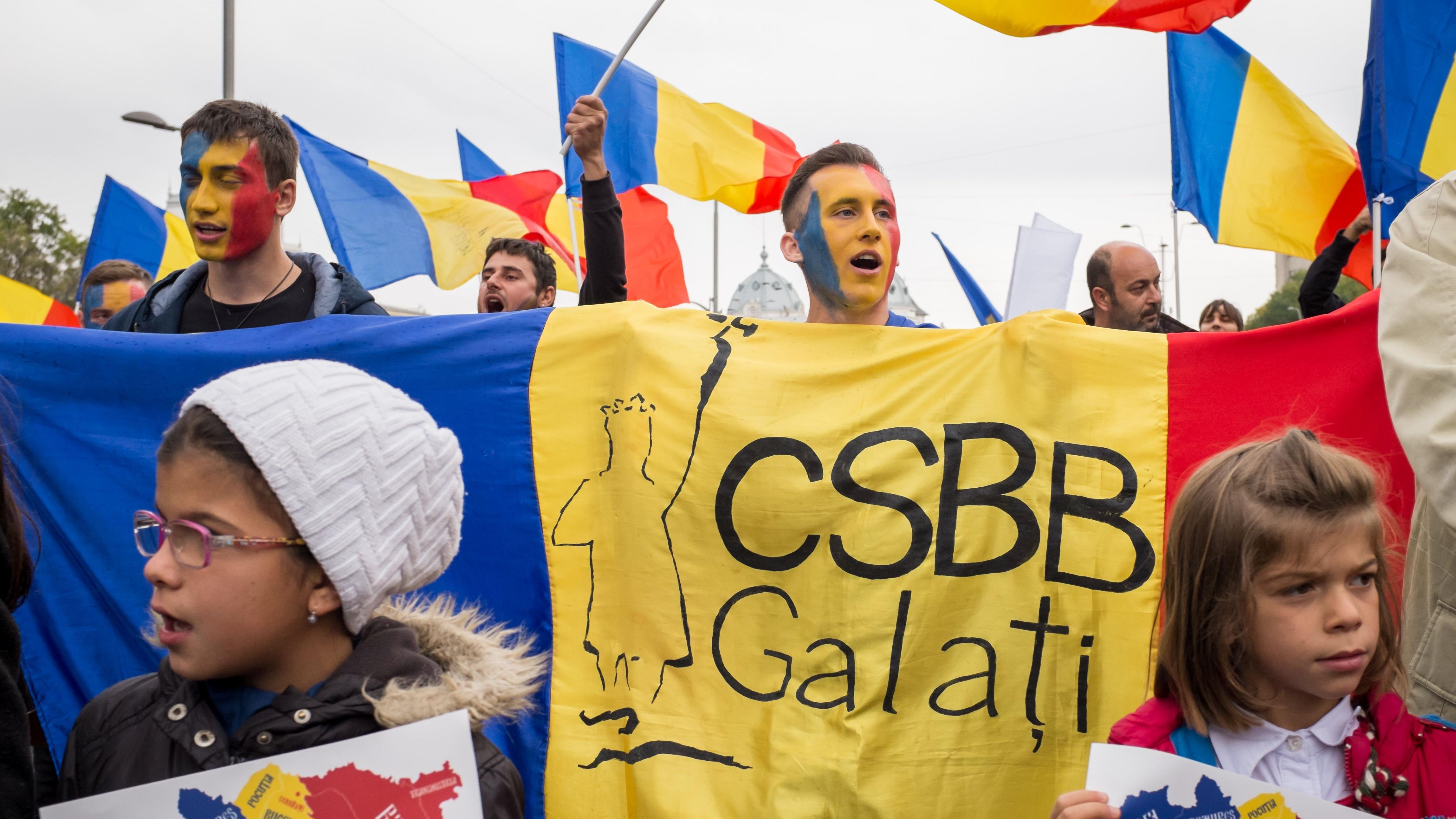 marcha en rumania por la reunificacion con moldavia hispantv