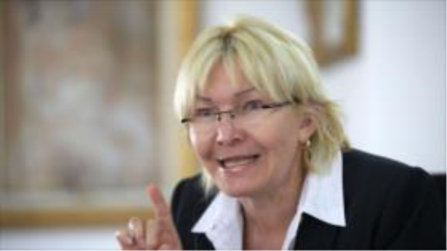 Luisa Ortega Díaz durante la rueda de prensa