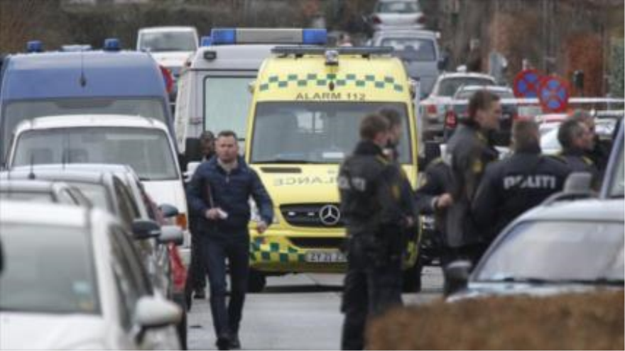 Despliegue de la Policia danés, tras los recientes tiroteos en Copenhague