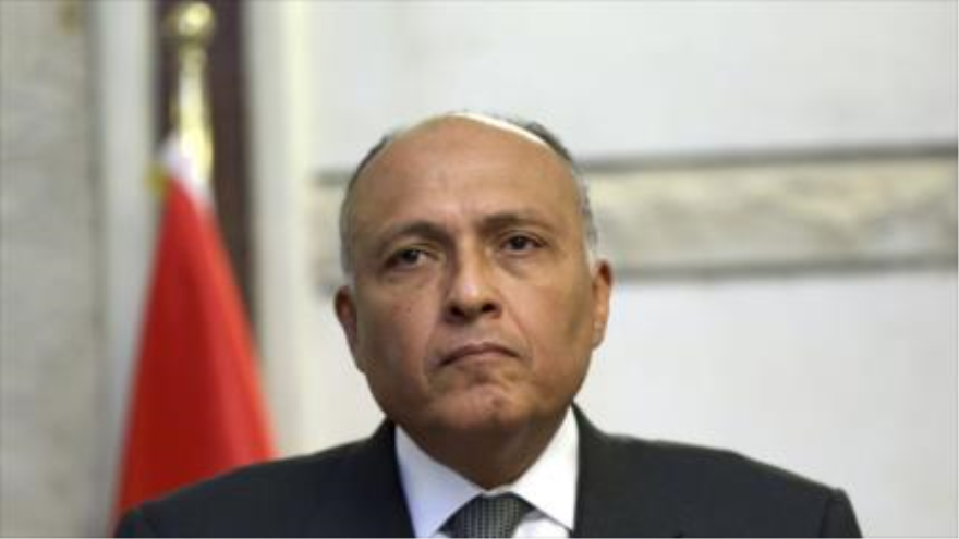 El canciller de Egipto, Sameh Shukri