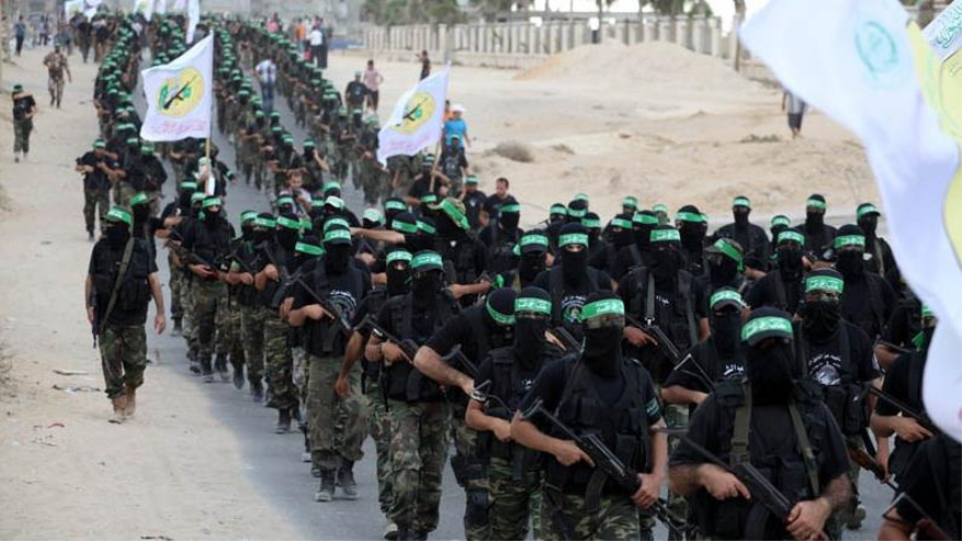 El desfile de combatientes de HAMAS, en la Franja de Gaza