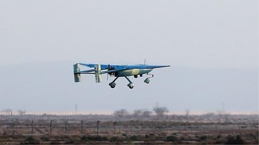 El drone iraní Ababil 3 durante un vuelo de reconocimiento