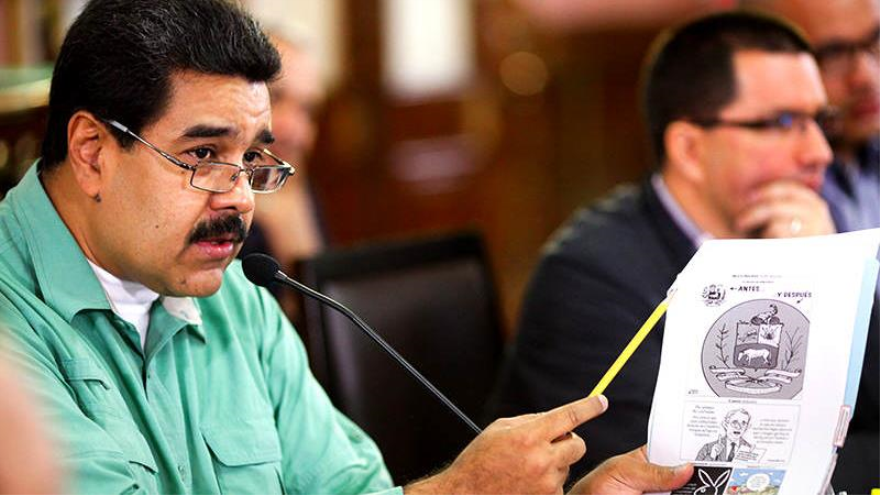Presidente de Venezuela cuestiona caricatura de revista colombiana SEMANA
