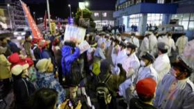 Nipones vuelven a protestar contra presencia de EEUU en Japón