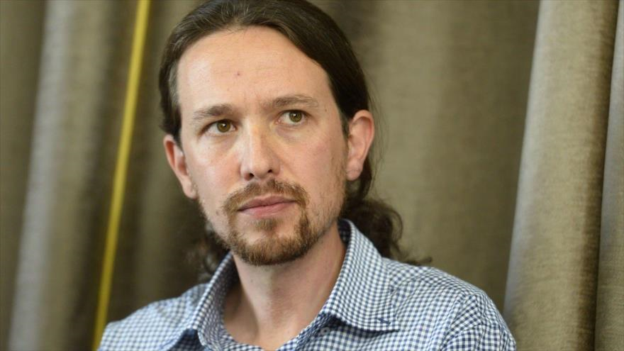 El jefe del partido español Podemos, Pablo Iglesias