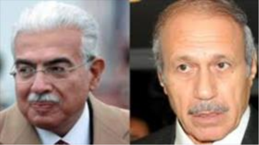 El ex primer ministro de Egipto Ahmed Nazif y el exministro de Interior Habib al-Adli