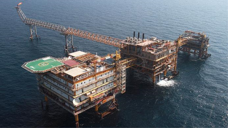 Una palataforma gasífera en la fase 1 de la Zona Especial Económica de Pars del Sur, ubicada en la ciudad sureña de Asaluye, Irán