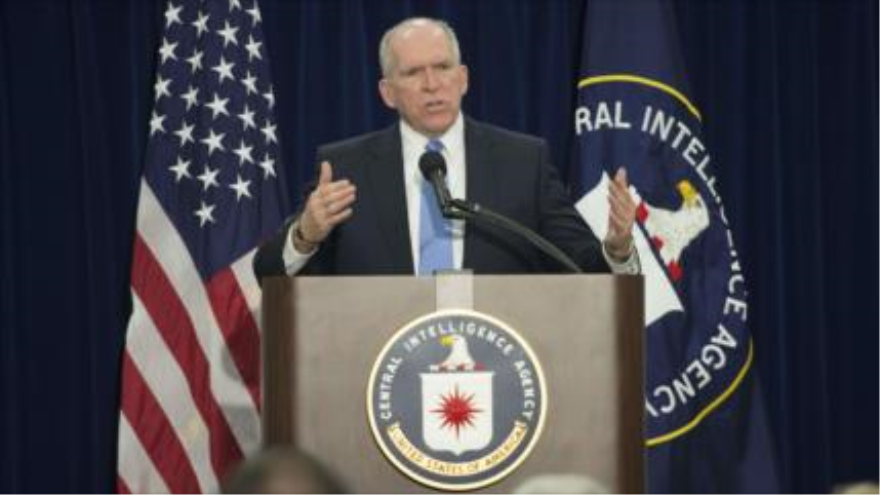 Director de la CIA, John Brennan, en una rueda de prensa celebrada el 11 de septiembre de 2014