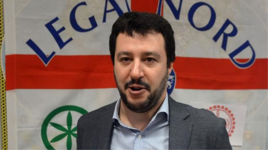 El líder del opositor partido italiano Liga Norte, Matteo Salvini