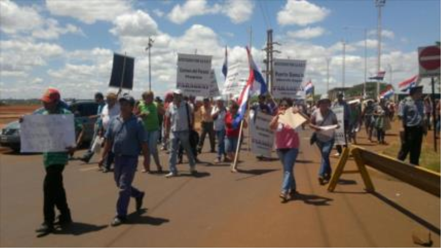 Marcha de los paseros en Paraguay