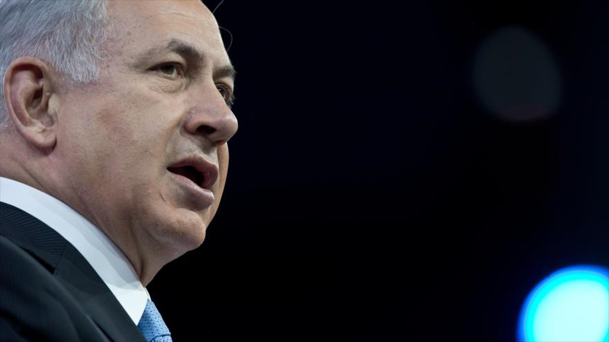Primer ministro israelí Benyamin Netanyahu interviene la reunión de AIPAC, el 4 de marzo de 2014