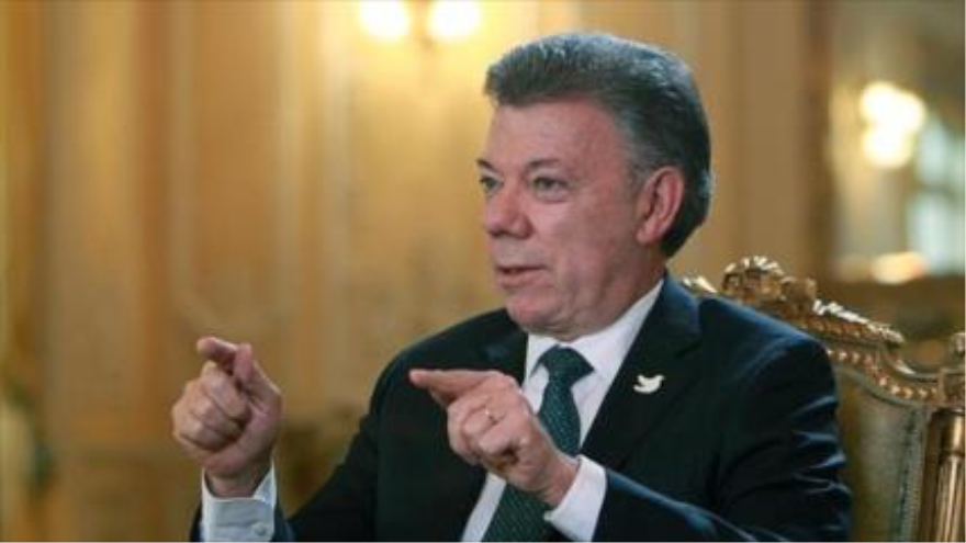 El presidente de Colombia, Juan Manuel Santos