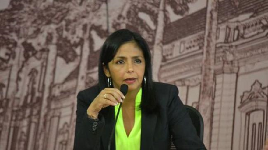 Canciller de Venezuela, Delcy Rodríguez.