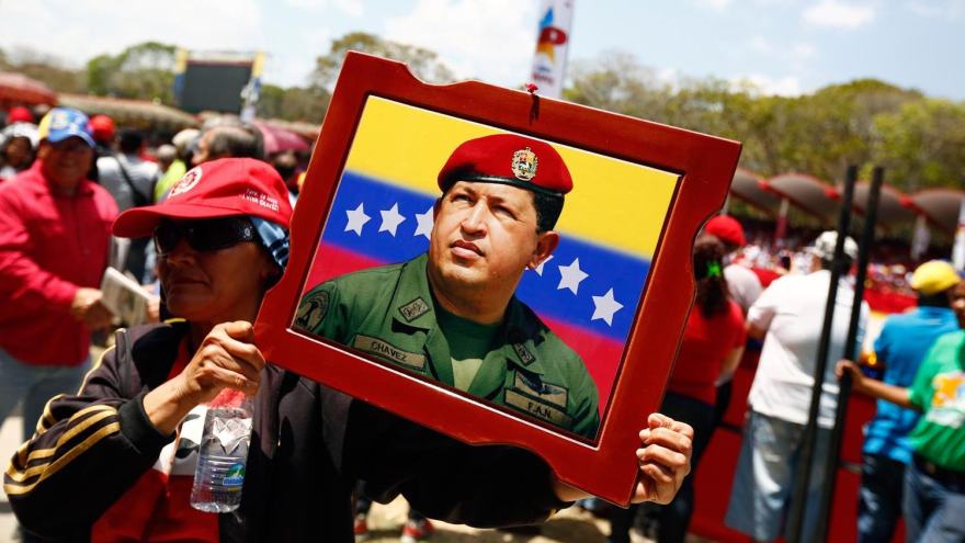 Venezolanos conmemoran al presidente fallecido de Venezuela Hugo Chávez Frías. 5 de marzo de 2014