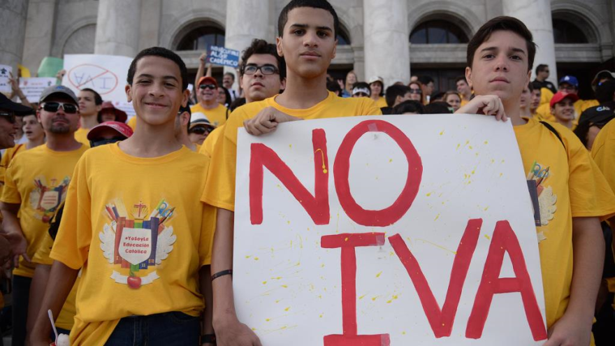 Protesta en Puerto Rico