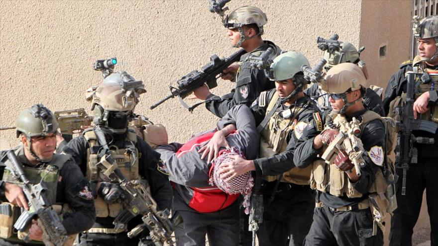 Fuerzas especiales iraquíes durante ejercicios antiterroristas