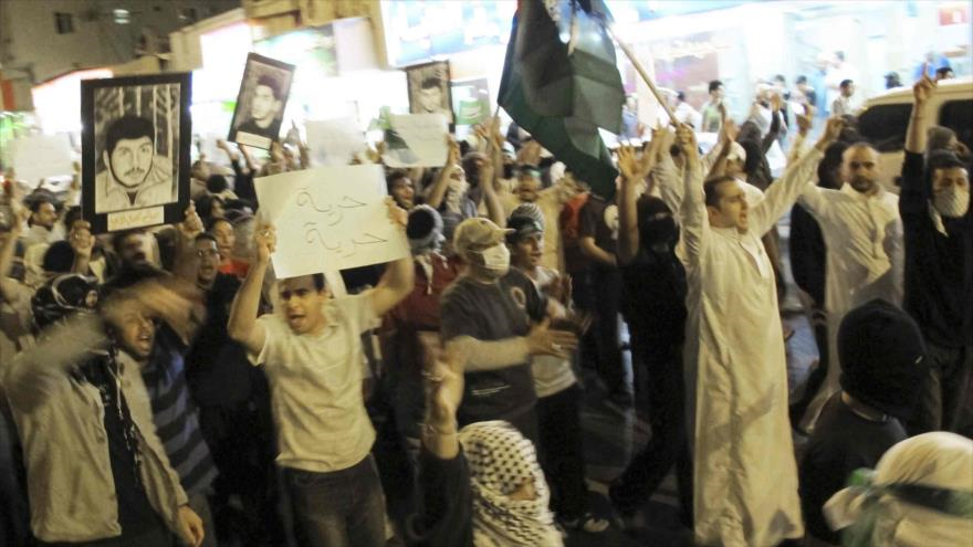 Una manifestación antigubernamental en Al-Qatif, este de Arabia Saudí.