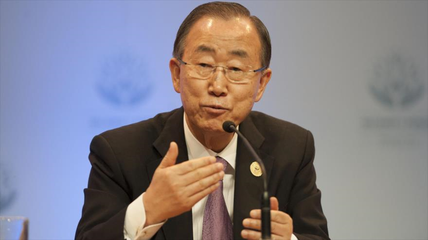 El secretario general de la Organización de las Naciones Unidas, Ban Ki-moon