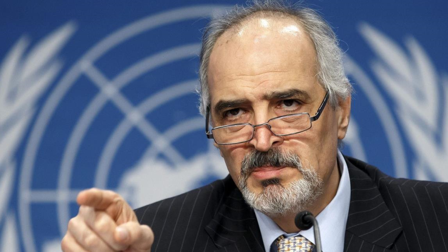 El representante permanente de Siria ante la ONU, Bashar al-Yafari