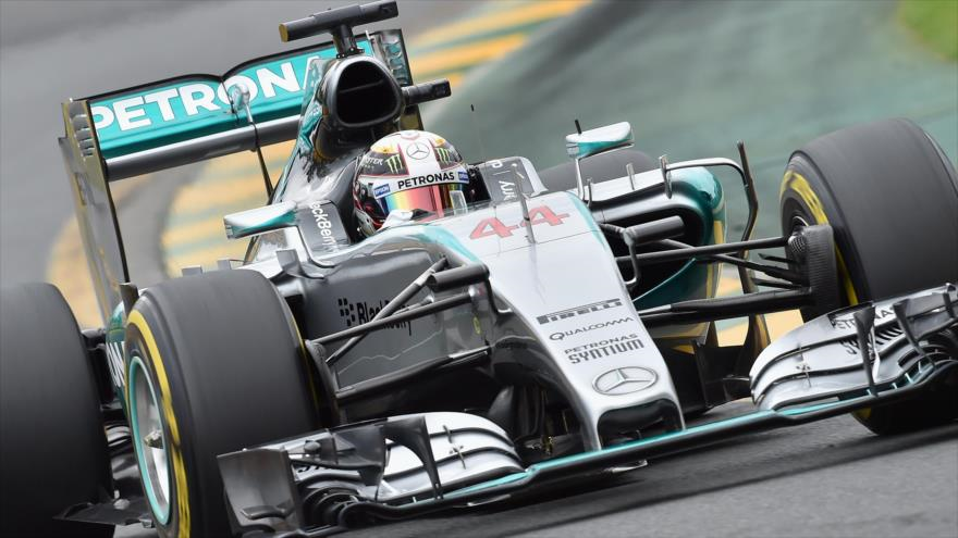 Piloto británico de Mercedes AMG, Lewis Hamilton, en Gran Premio de Fórmula 1, Australia 