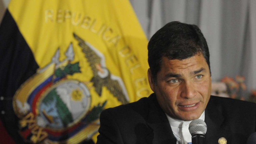 El Presidente de Ecuador, Rafael Correa 
