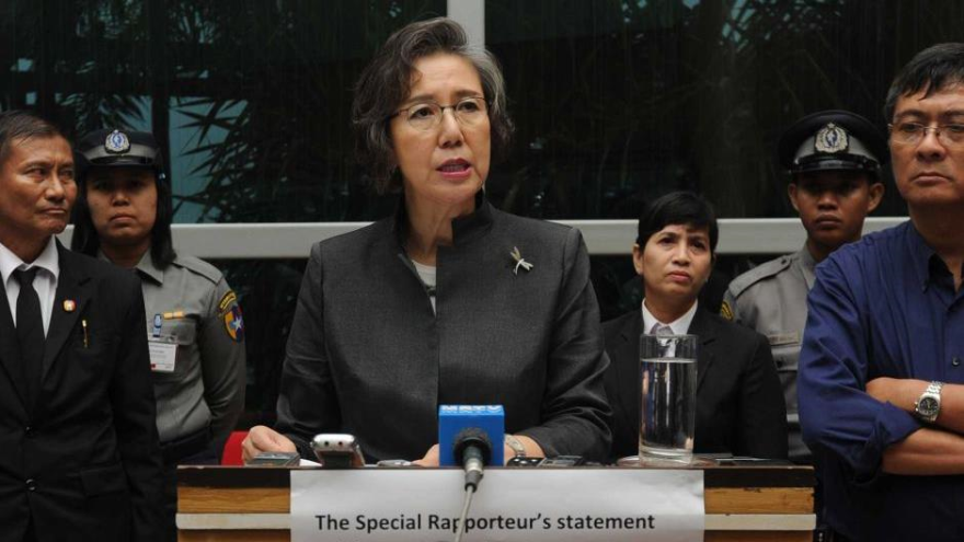 La relatora especial de las Naciones Unidas para Myanmar (Birmania), Yanghee Lee