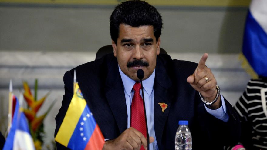 Presidente de Venezuela, Nicolás Maduro, en la Cumbre de ALBA. 17 de marzo de 2015