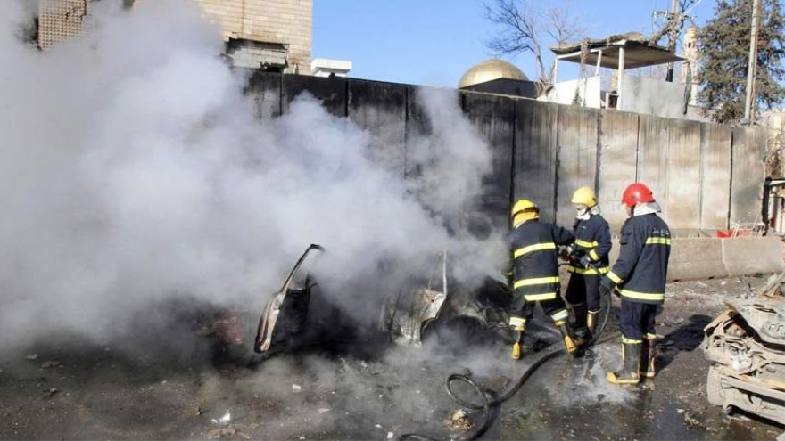 La explosión de una coche bomba en Irak