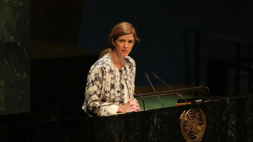 La embajadora estadounidense ante las Naciones Unidas, Samantha Power