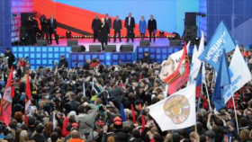 Decenas de miles de moscovitas celebran reunificación de Crimea