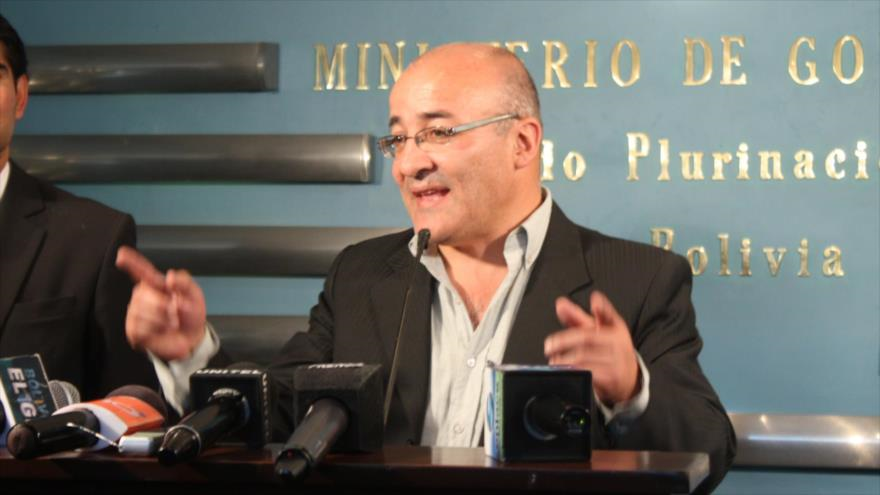 El ministro del Interior de Bolivia, Hugo Moldiz