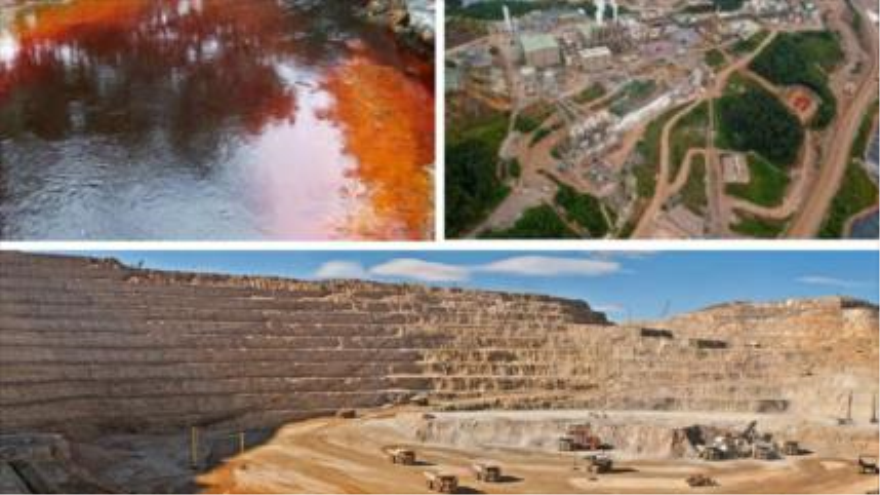 La mina de Pueblo Viejo en la República Dominicana, donde las actividades de la compañía canadiense ha contaminado el medio ambiente
