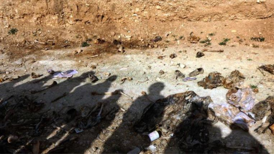 Fosa común encontrada en la ciudad nigeriana de Damasak (noreste)