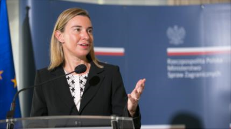 La jefa de la Diplomacia de la Unión Europea, Federica Mogherini